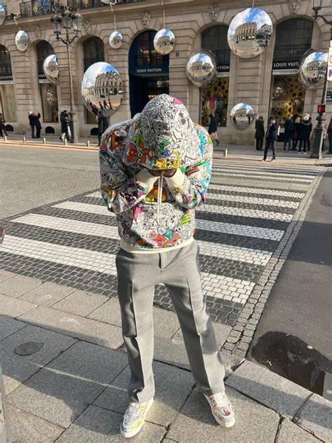 dave louis vuitton clash|Dave Attends Paris Fashion Week 2023 In a Full Louis Vuitton Outfit.